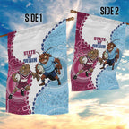 QLD Maroons and NSW Blues 2025 Garden Flag Come On Together