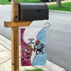 QLD Maroons and NSW Blues 2025 Garden Flag Come On Together