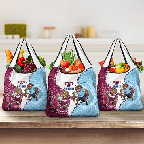 QLD Maroons and NSW Blues 2025 Grocery Bag Come On Together