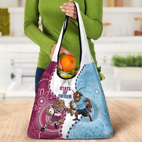 QLD Maroons and NSW Blues 2025 Grocery Bag Come On Together