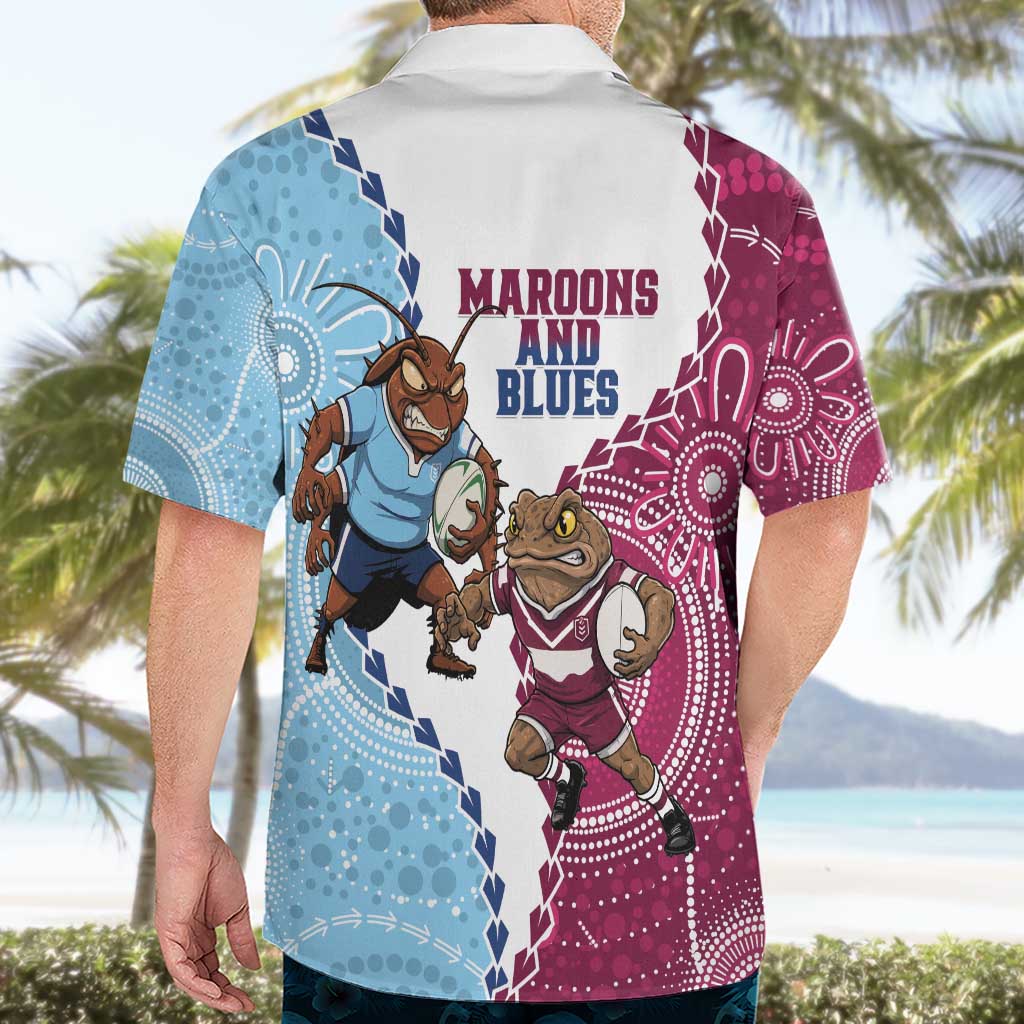 QLD Maroons and NSW Blues 2025 Hawaiian Shirt Come On Together