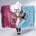 QLD Maroons and NSW Blues 2025 Hooded Blanket Come On Together