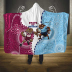 QLD Maroons and NSW Blues 2025 Hooded Blanket Come On Together