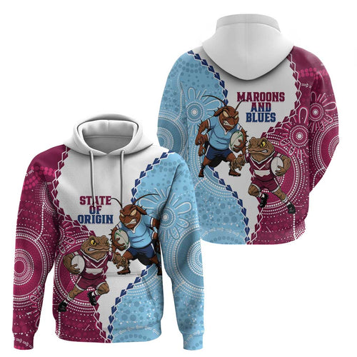 QLD Maroons and NSW Blues 2025 Hoodie Come On Together
