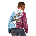 QLD Maroons and NSW Blues 2025 Kid Hoodie Come On Together