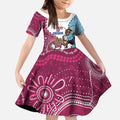 QLD Maroons and NSW Blues 2025 Kid Short Sleeve Dress Come On Together