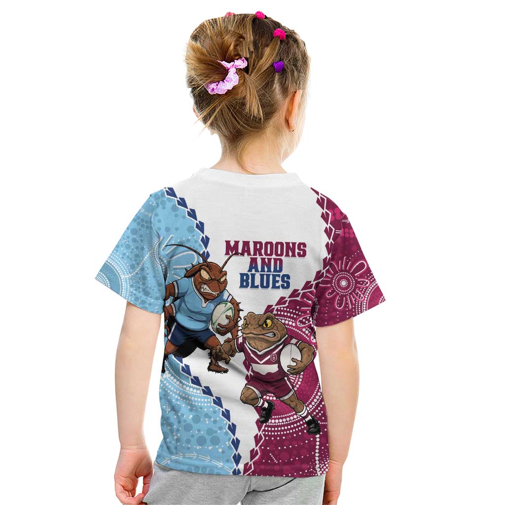 QLD Maroons and NSW Blues 2025 Kid T Shirt Come On Together