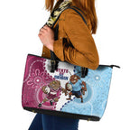 QLD Maroons and NSW Blues 2025 Leather Tote Bag Come On Together