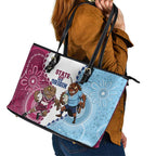 QLD Maroons and NSW Blues 2025 Leather Tote Bag Come On Together