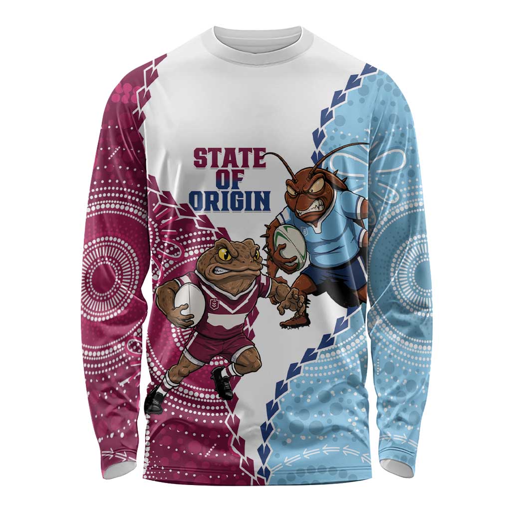 QLD Maroons and NSW Blues 2025 Long Sleeve Shirt Come On Together