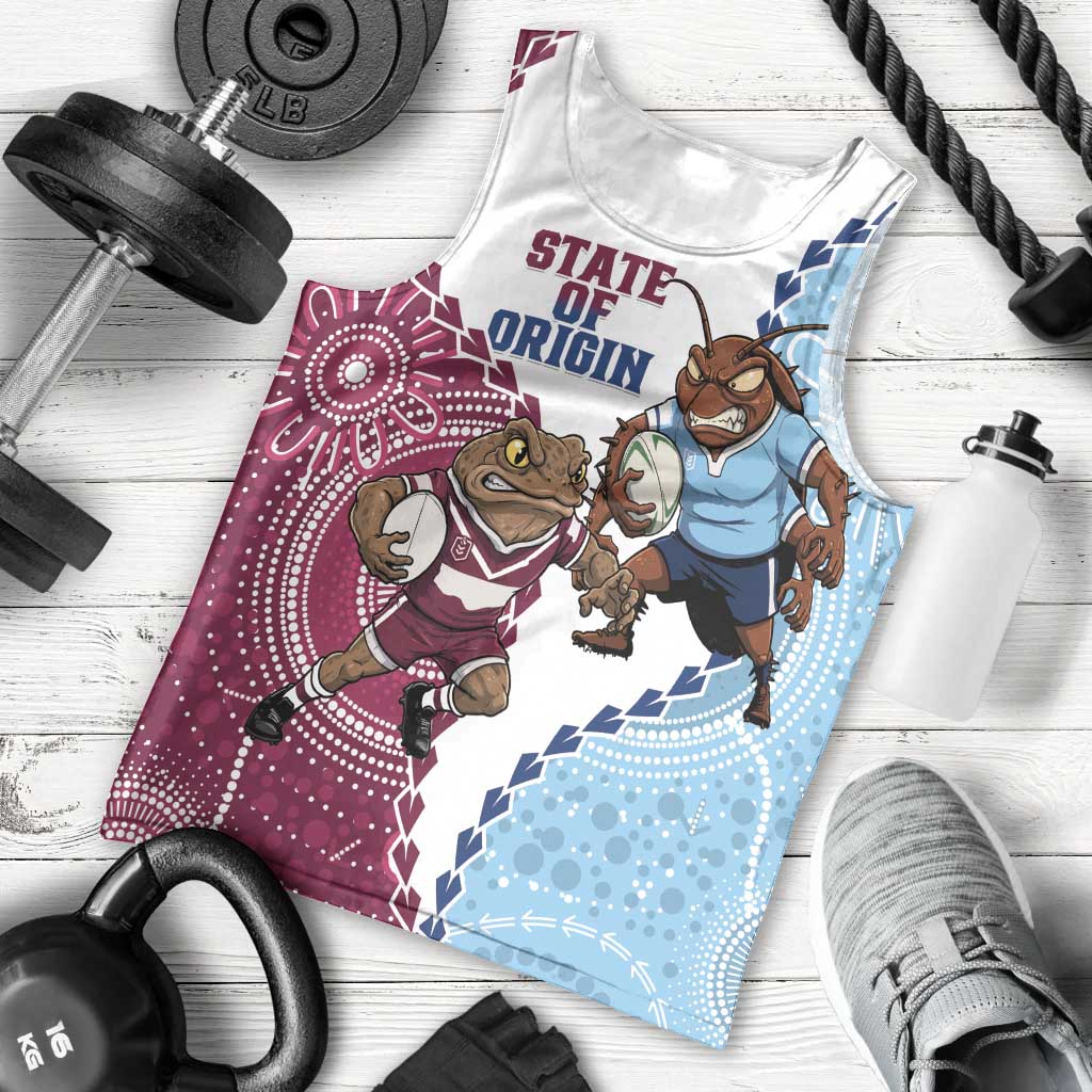 QLD Maroons and NSW Blues 2025 Men Tank Top Come On Together
