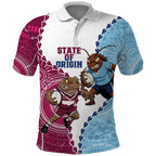QLD Maroons and NSW Blues 2025 Polo Shirt Come On Together