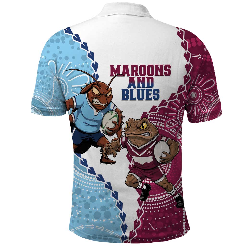 QLD Maroons and NSW Blues 2025 Polo Shirt Come On Together