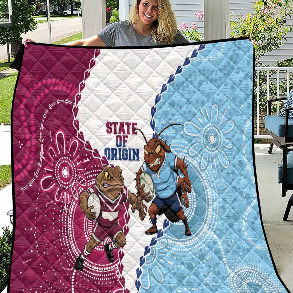 QLD Maroons and NSW Blues 2025 Quilt Come On Together