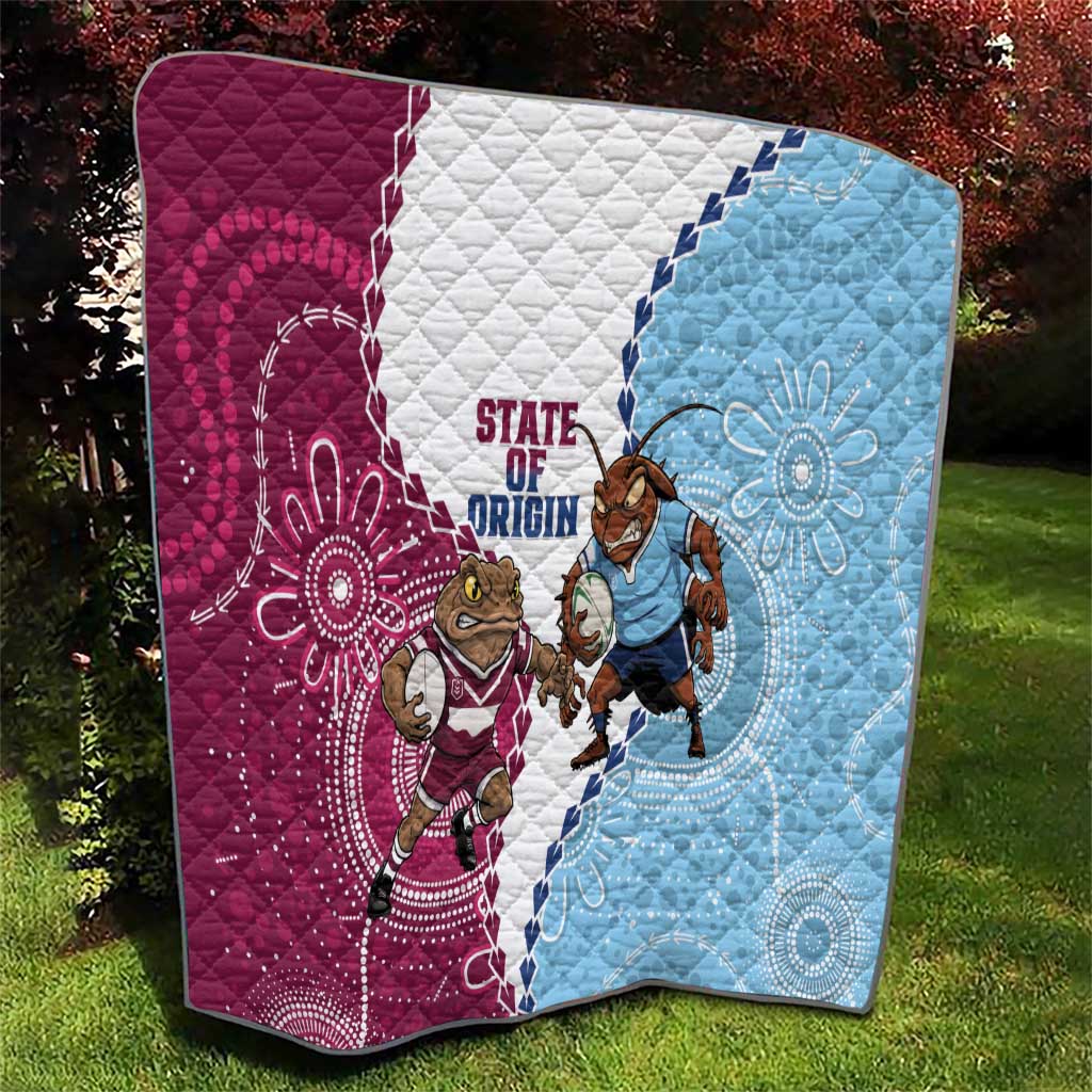 QLD Maroons and NSW Blues 2025 Quilt Come On Together