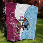 QLD Maroons and NSW Blues 2025 Quilt Come On Together