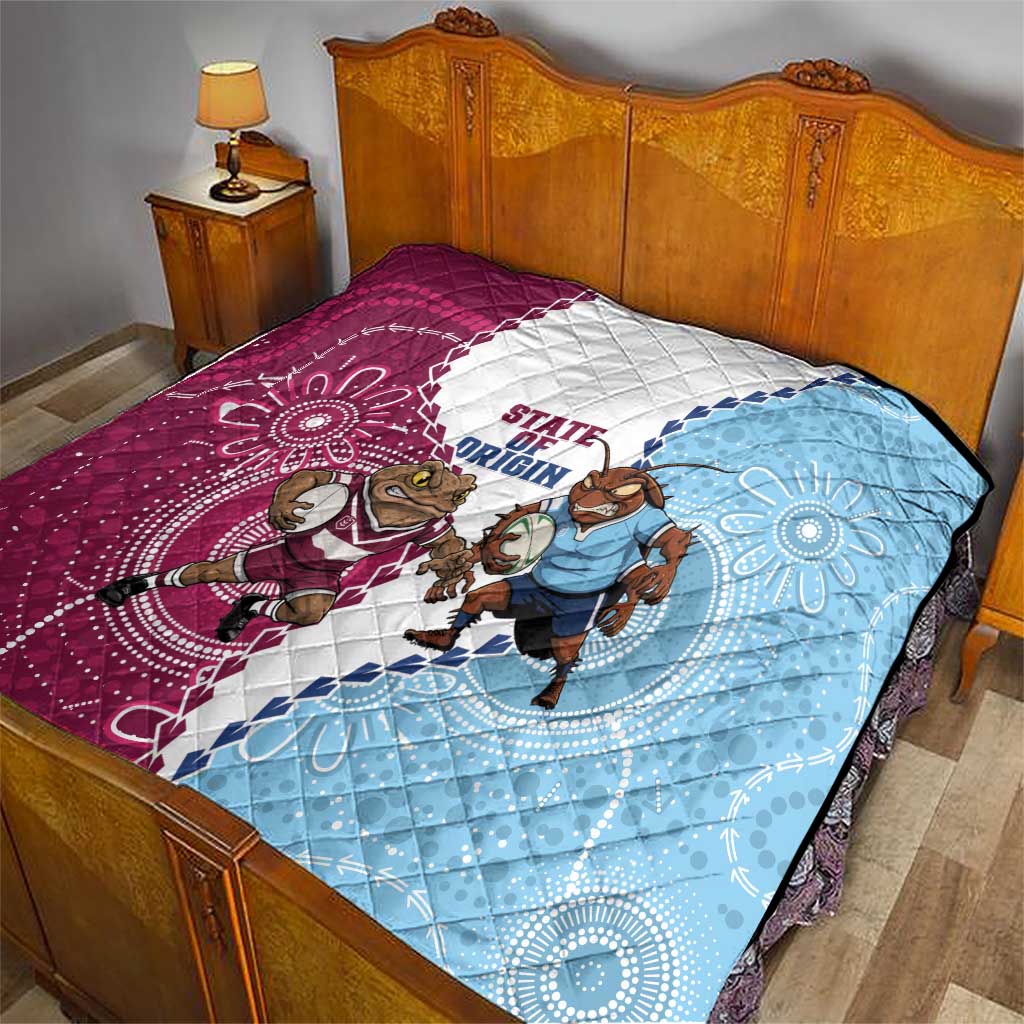 QLD Maroons and NSW Blues 2025 Quilt Come On Together