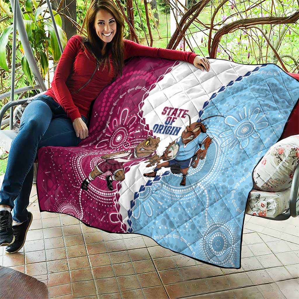 QLD Maroons and NSW Blues 2025 Quilt Come On Together
