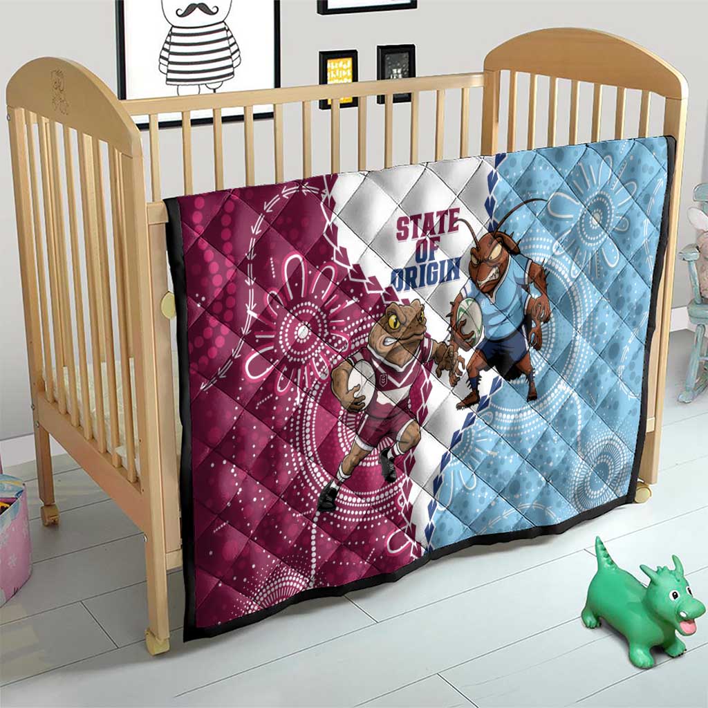 QLD Maroons and NSW Blues 2025 Quilt Come On Together