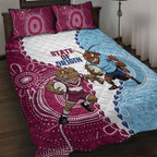 QLD Maroons and NSW Blues 2025 Quilt Bed Set Come On Together