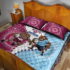 QLD Maroons and NSW Blues 2025 Quilt Bed Set Come On Together