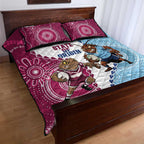 QLD Maroons and NSW Blues 2025 Quilt Bed Set Come On Together