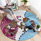 QLD Maroons and NSW Blues 2025 Round Carpet Come On Together