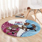 QLD Maroons and NSW Blues 2025 Round Carpet Come On Together