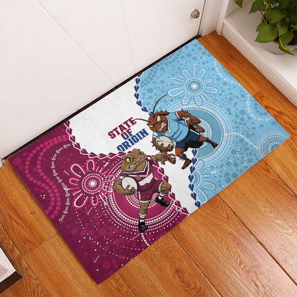 QLD Maroons and NSW Blues 2025 Rubber Doormat Come On Together