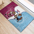 QLD Maroons and NSW Blues 2025 Rubber Doormat Come On Together
