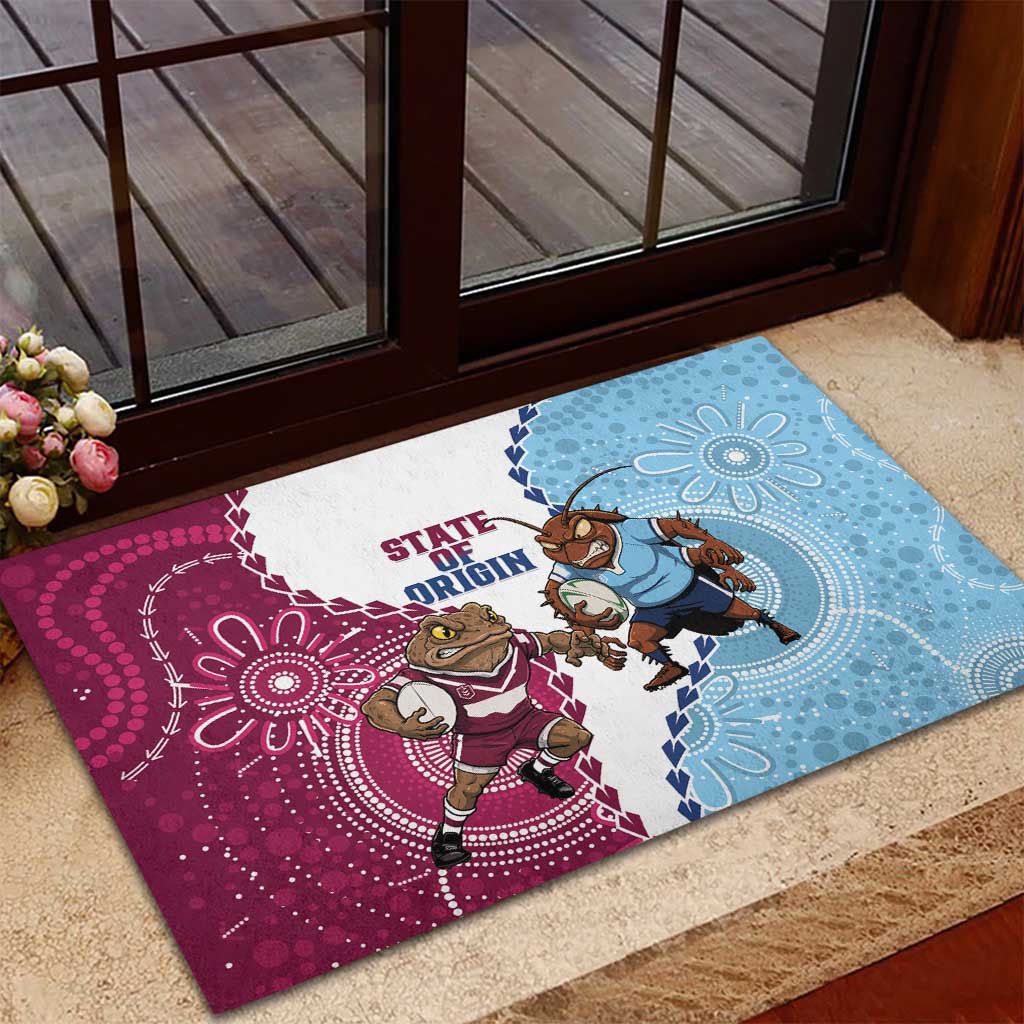 QLD Maroons and NSW Blues 2025 Rubber Doormat Come On Together