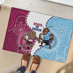 QLD Maroons and NSW Blues 2025 Rubber Doormat Come On Together