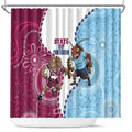 QLD Maroons and NSW Blues 2025 Shower Curtain Come On Together