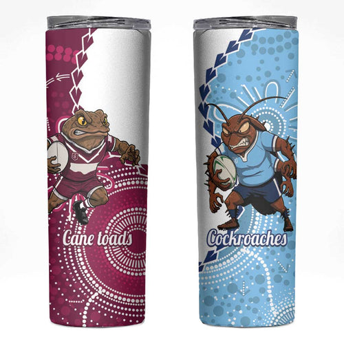 QLD Maroons and NSW Blues 2025 Skinny Tumbler Come On Together