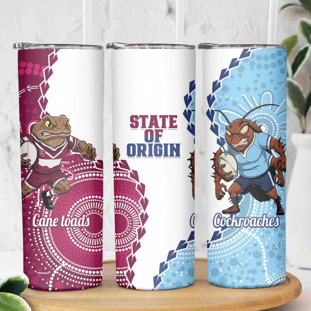 QLD Maroons and NSW Blues 2025 Skinny Tumbler Come On Together