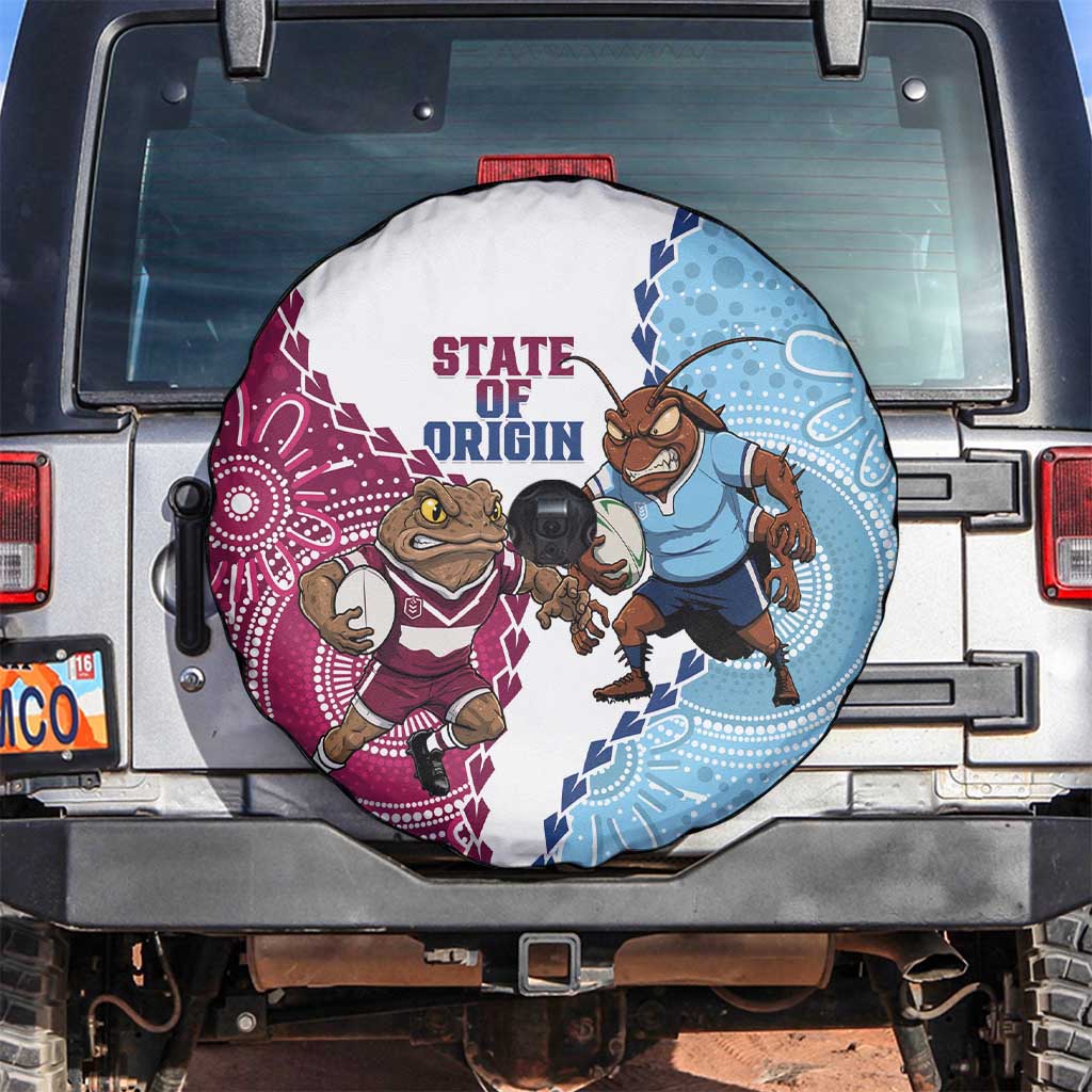 QLD Maroons and NSW Blues 2025 Spare Tire Cover Come On Together