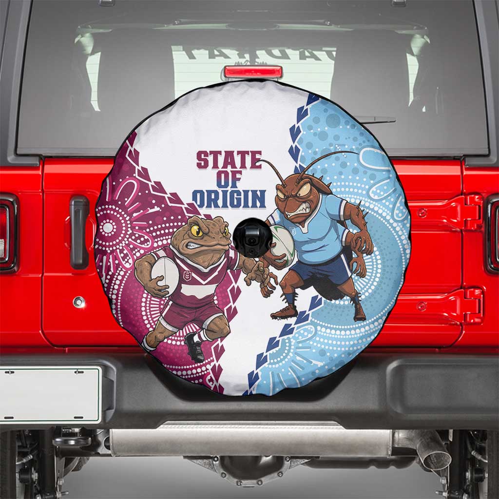 QLD Maroons and NSW Blues 2025 Spare Tire Cover Come On Together