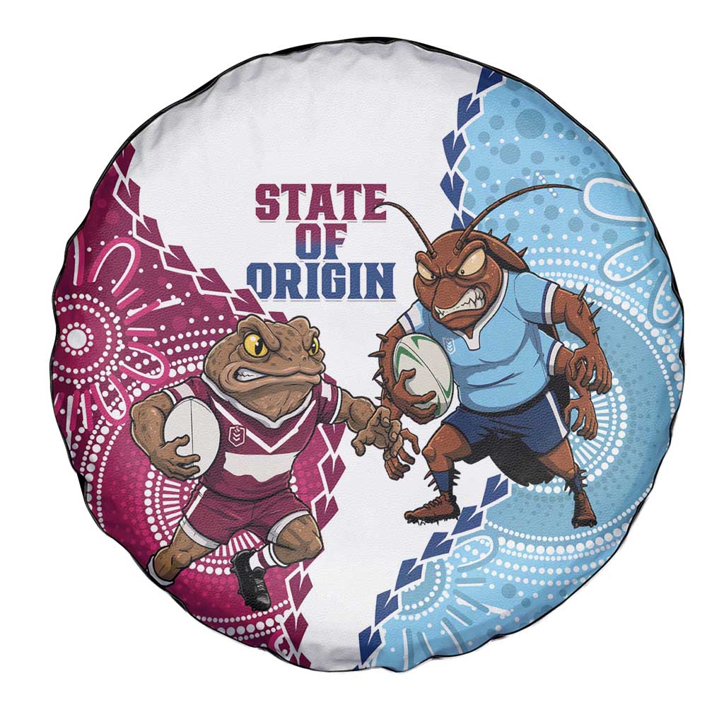 QLD Maroons and NSW Blues 2025 Spare Tire Cover Come On Together