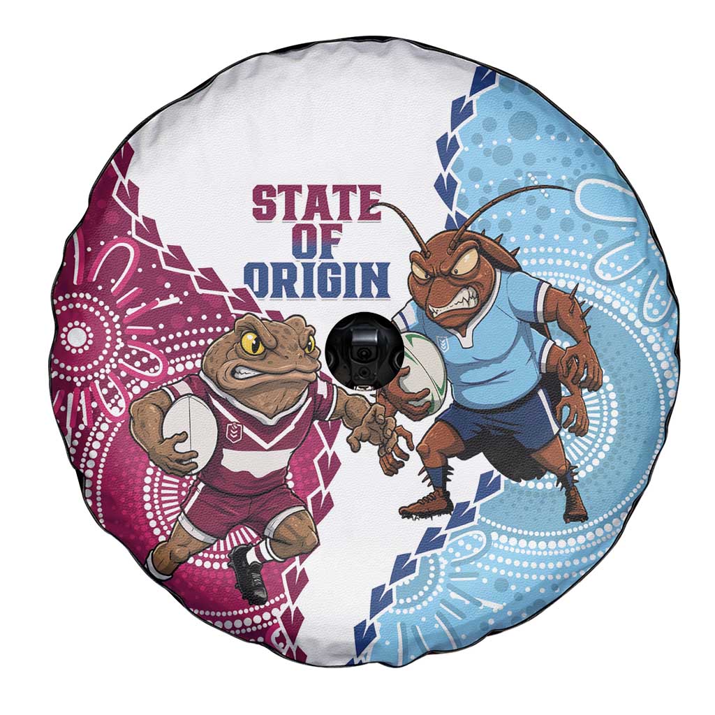 QLD Maroons and NSW Blues 2025 Spare Tire Cover Come On Together
