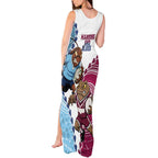 QLD Maroons and NSW Blues 2025 Tank Maxi Dress Come On Together