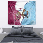 QLD Maroons and NSW Blues 2025 Tapestry Come On Together