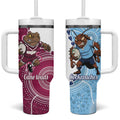 QLD Maroons and NSW Blues 2025 Tumbler With Handle Come On Together