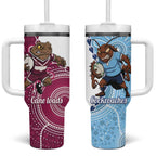 QLD Maroons and NSW Blues 2025 Tumbler With Handle Come On Together