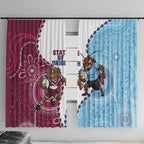 QLD Maroons and NSW Blues 2025 Window Curtain Come On Together