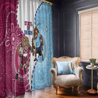 QLD Maroons and NSW Blues 2025 Window Curtain Come On Together