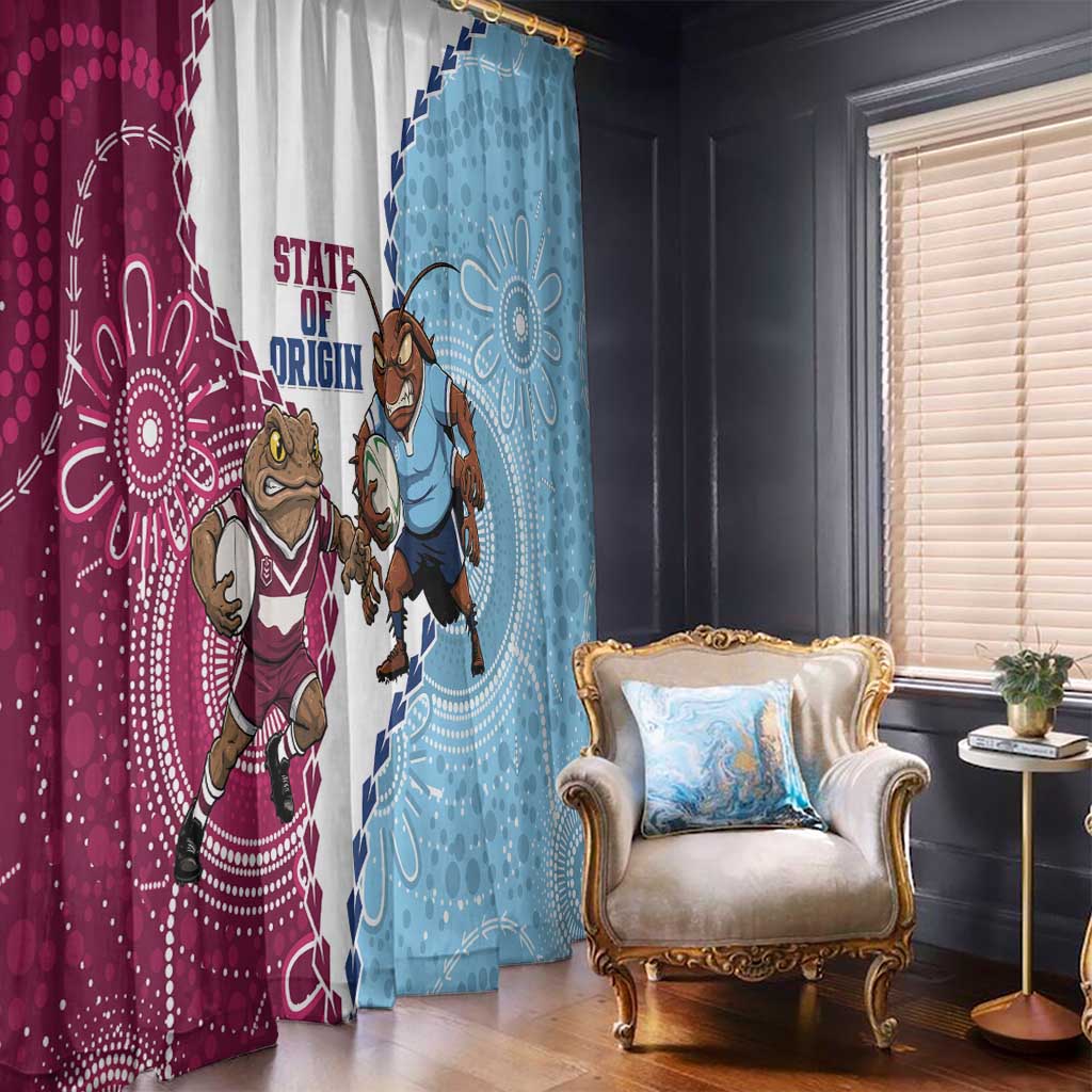 QLD Maroons and NSW Blues 2025 Window Curtain Come On Together