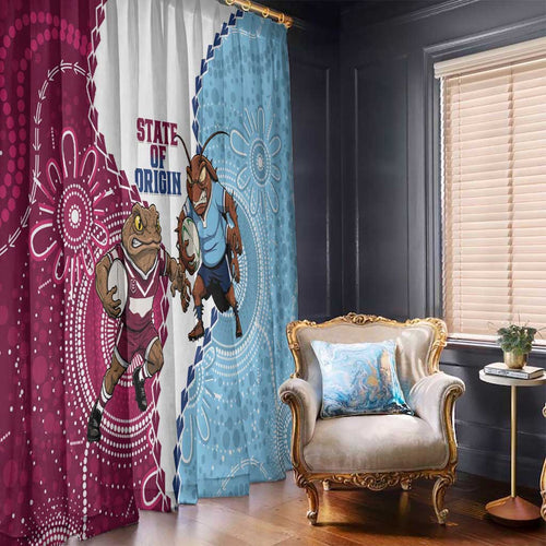 QLD Maroons and NSW Blues 2025 Window Curtain Come On Together