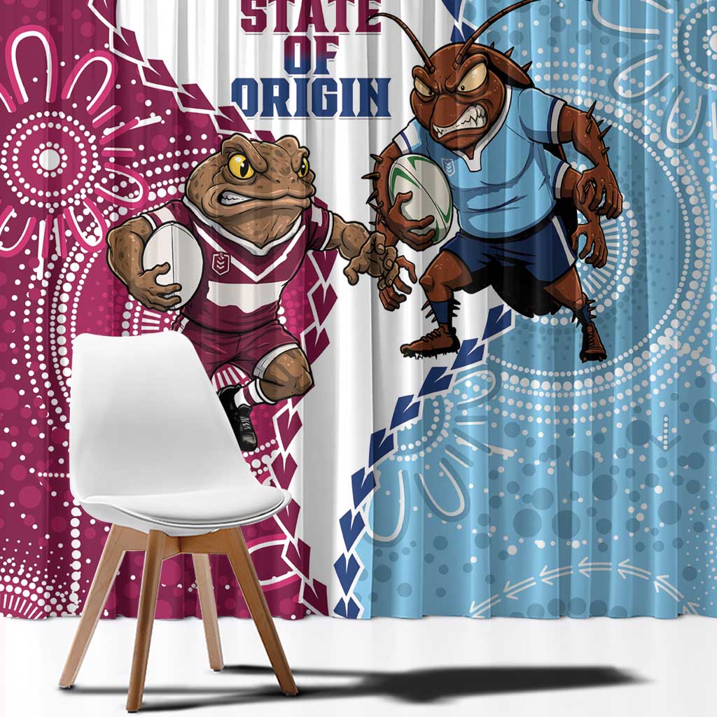 QLD Maroons and NSW Blues 2025 Window Curtain Come On Together