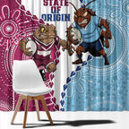 QLD Maroons and NSW Blues 2025 Window Curtain Come On Together