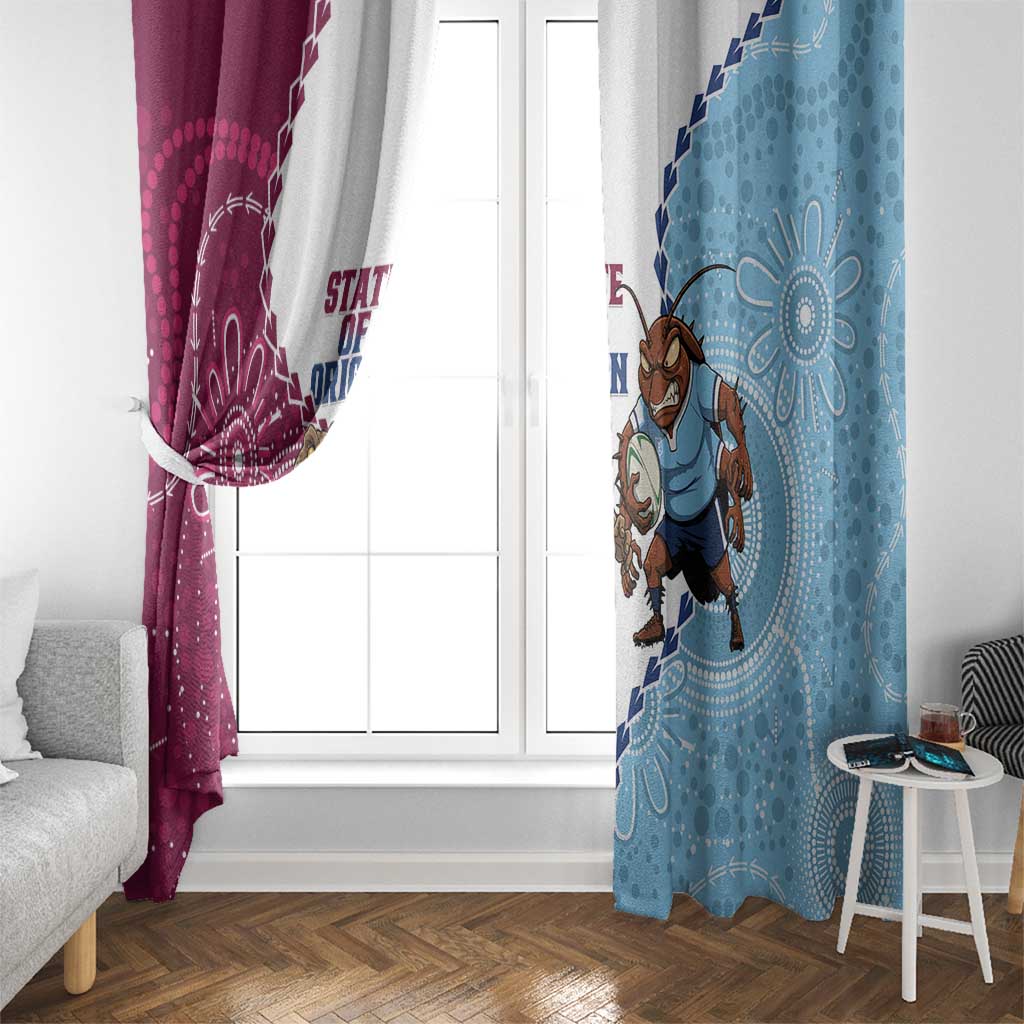 QLD Maroons and NSW Blues 2025 Window Curtain Come On Together